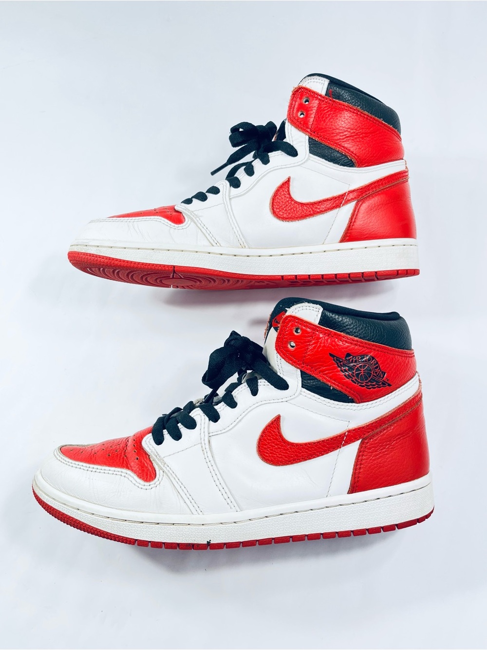 Nike Air Jordan 1 Retro OG High Heritage #555088-161 Red White Black Men’s :8.5